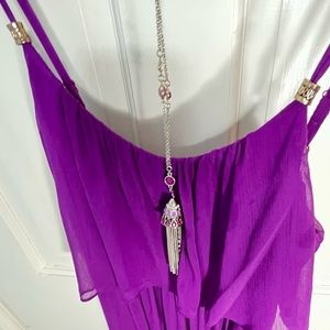 White House Black Market Fuchsia Purple size 4 beautiful dress